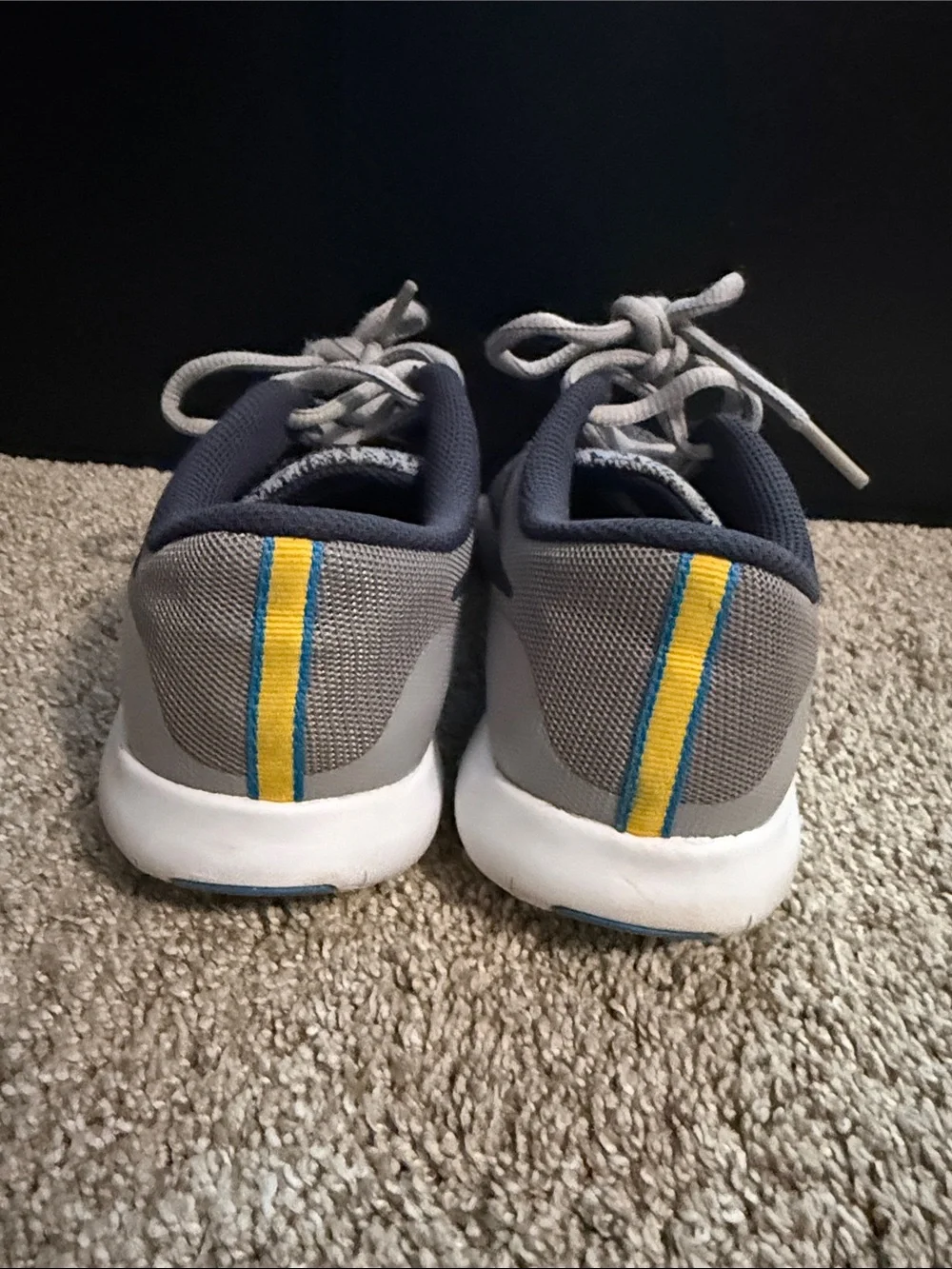 Nike kids Gray and Dark Gray Athletic Running Shoes